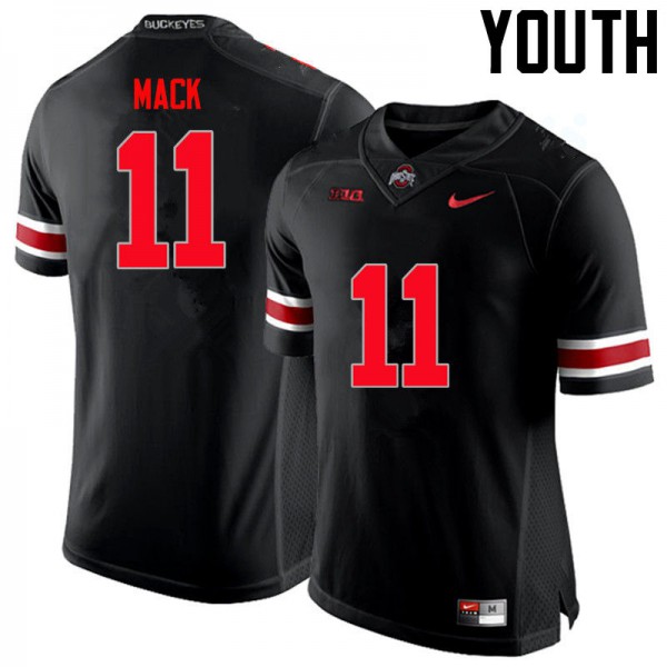 Ohio State Buckeyes #11 Austin Mack Youth Football Jersey Black